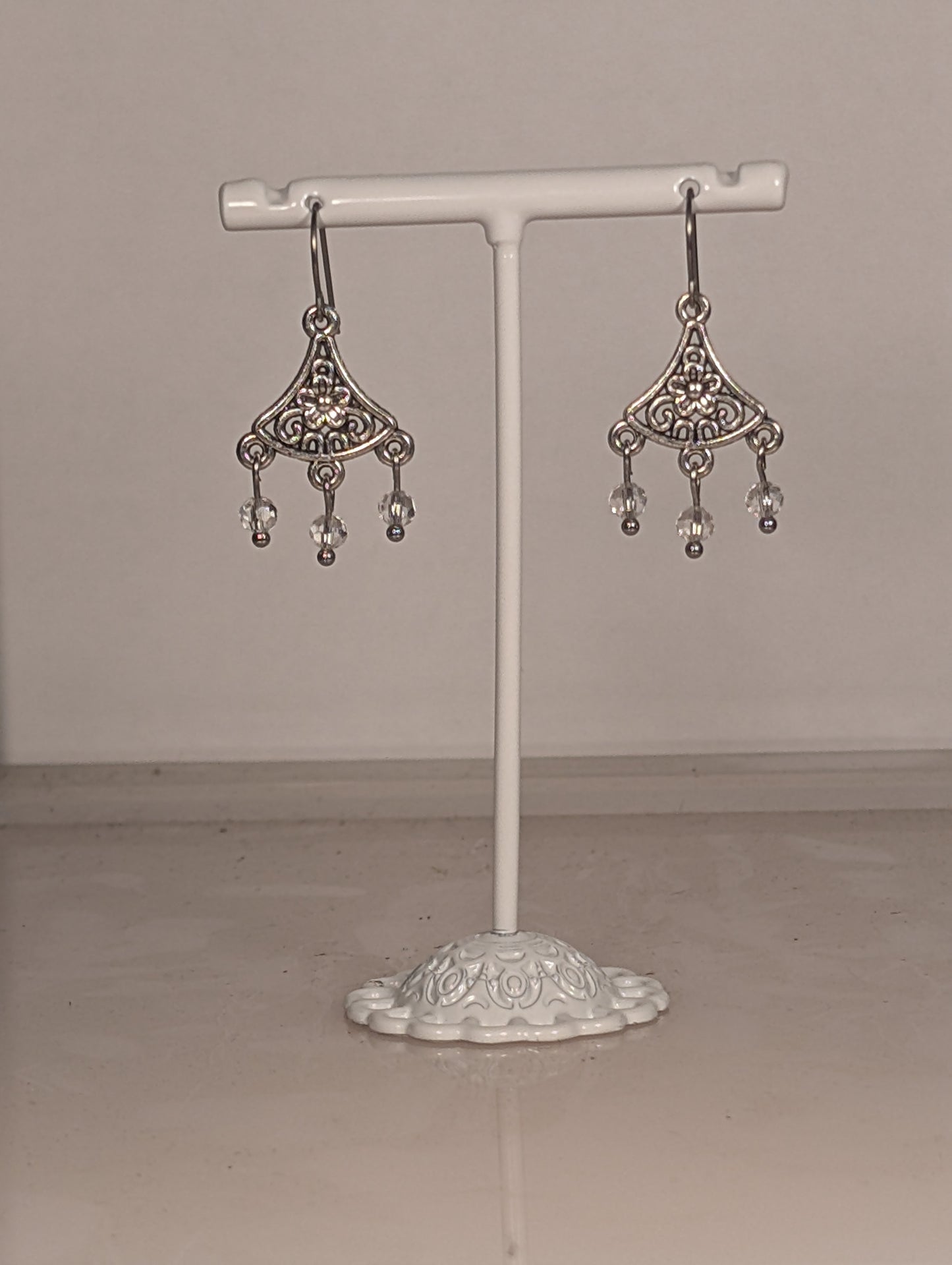 Daisy Chandelier Earrings in Assorted Colors CED