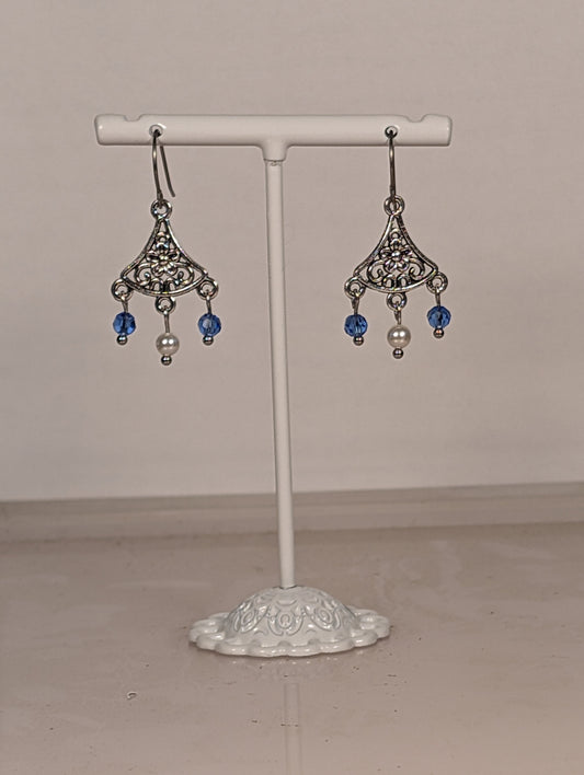 Daisy Mix Chandelier Earrings in Assorted Colors CEDM