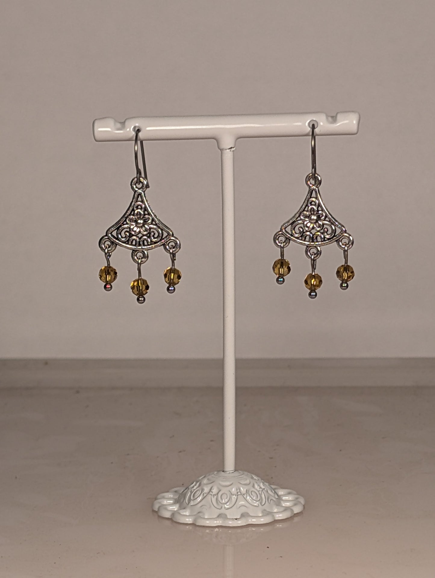 Daisy Chandelier Earrings in Assorted Colors CED