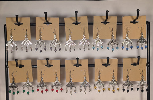 Daisy Chandelier Earrings in Assorted Colors CED