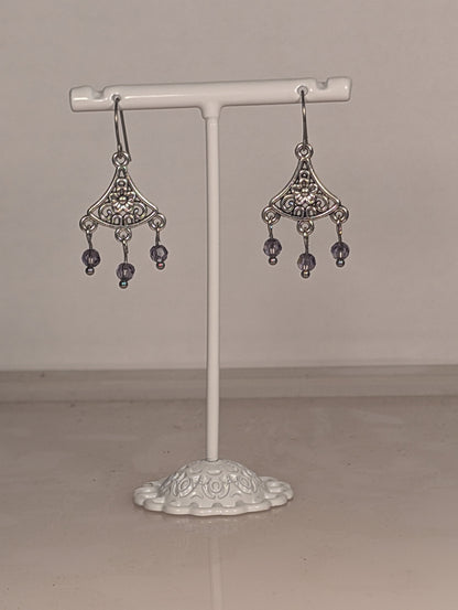Daisy Chandelier Earrings in Assorted Colors CED