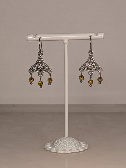 Daisy Chandelier Earrings in Assorted Colors CED