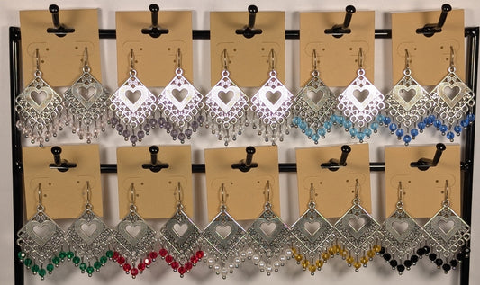 Rack of all earrings