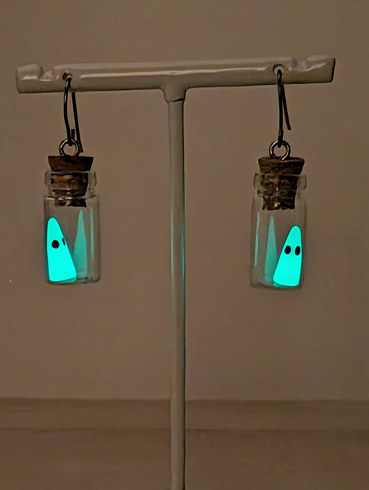 Halloween Glow Ghost Earrings HGG