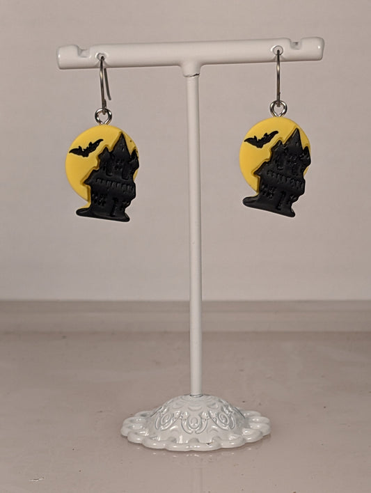 Halloween Haunted House Earrings HHH