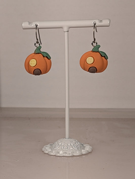 Halloween Pumpkin House earrings HPH