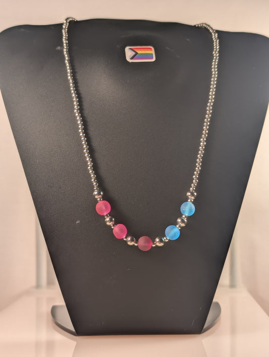 Pride Bisexual Beaded Necklace PBBN