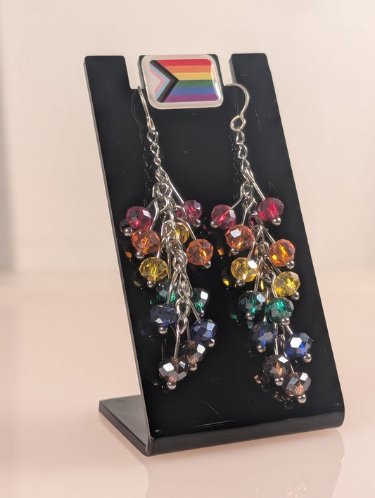 Pride Crystal Drop Earrings PXCDE
