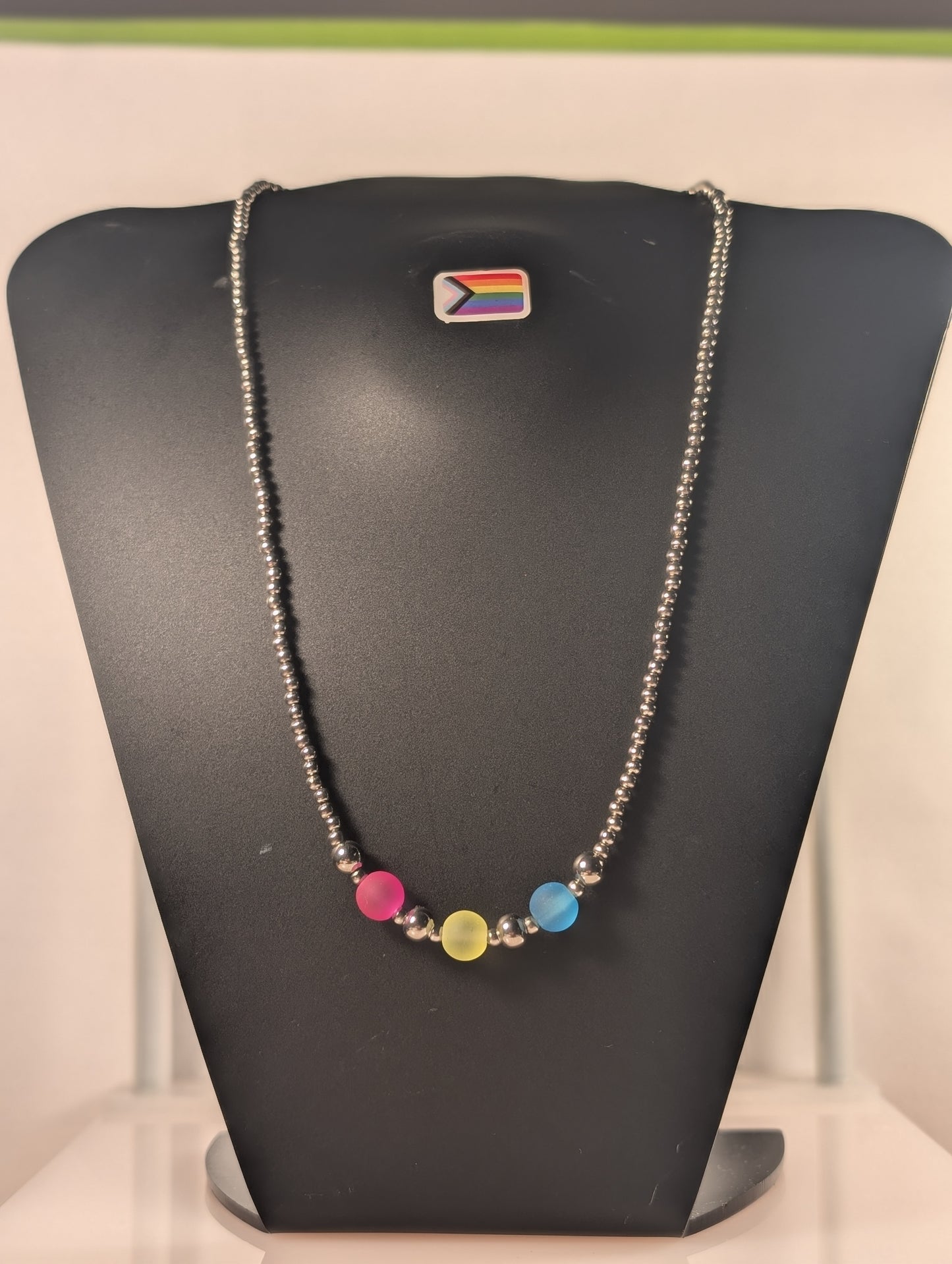 Pride Pansexual Beaded Necklace PPBN