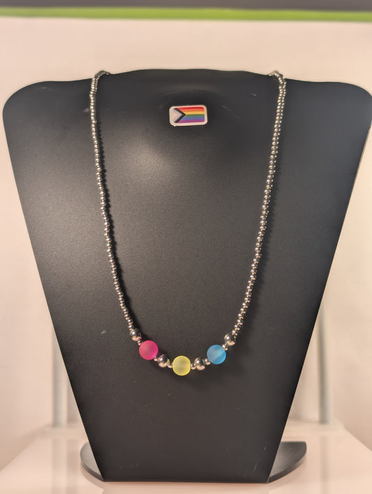 Pride Pansexual Beaded Necklace PPBN