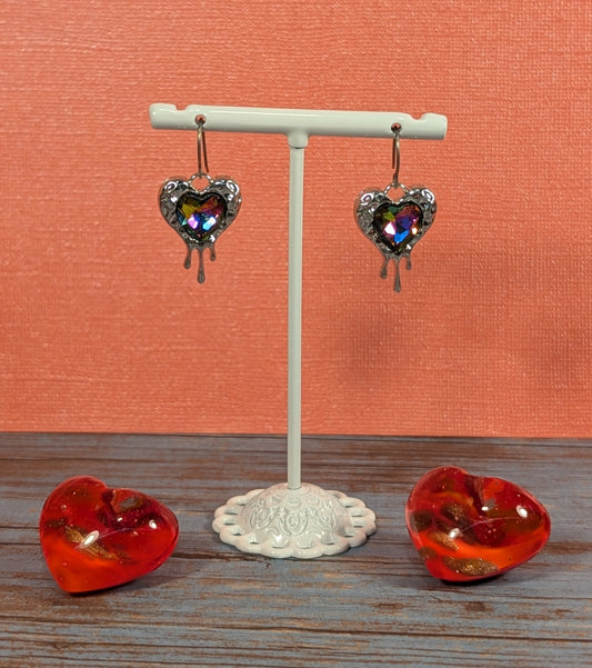 Dripping Heart Earrings VDHE