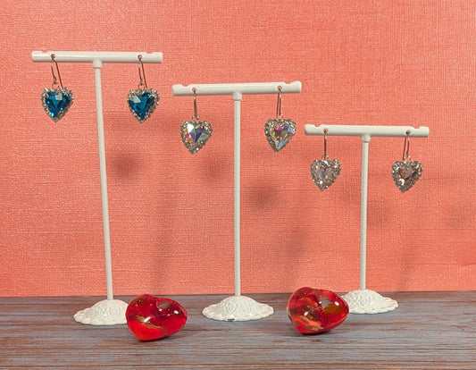 Crystal Heart Earrings VCHE