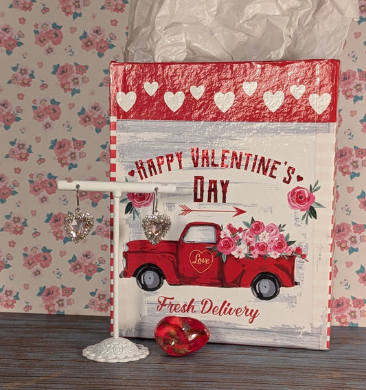 Crystal Heart Earrings VCHE