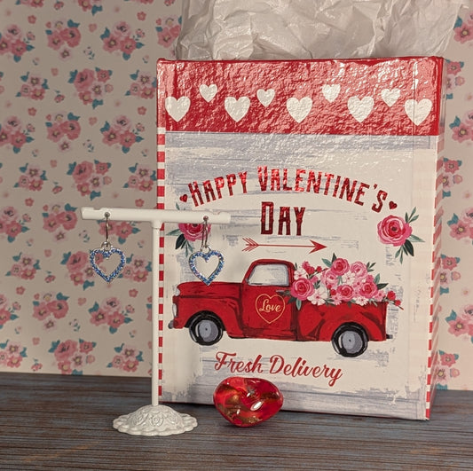 Open Rhinestone Heart Earrings VRHE